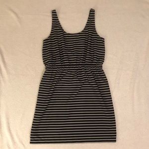 Black and White Striped Loft dress